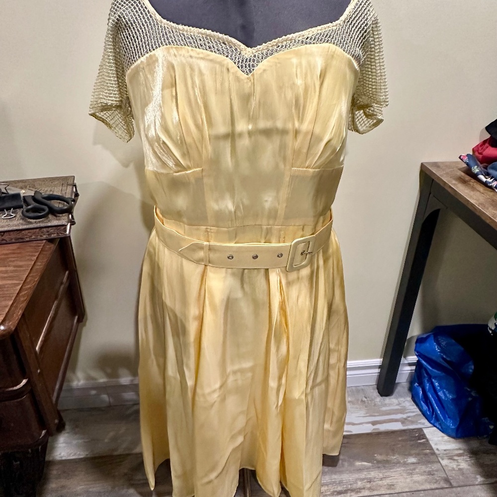 Miss Candyfloss 2XL yellow dress
